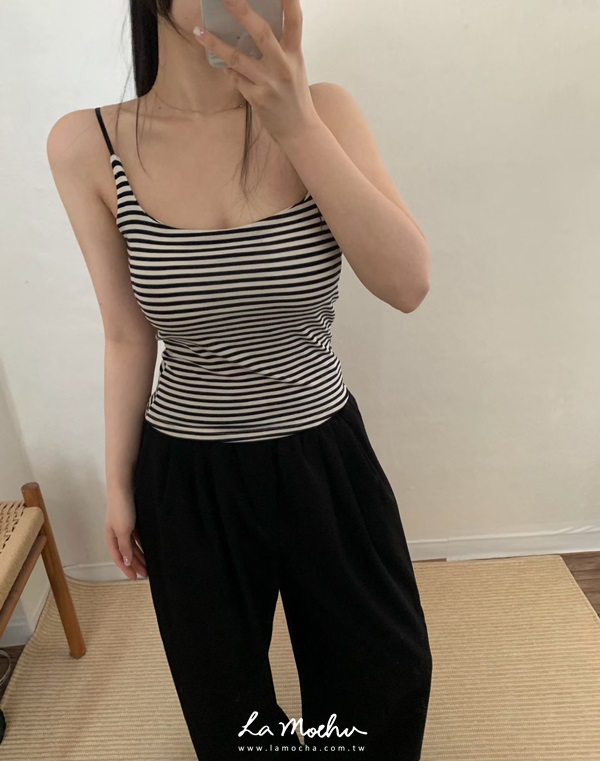彈性罩杯背心(肩帶可調)